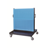 移動型雙面物料架960×640×1156mm(2方孔2百葉)，XKM-2222