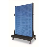 移動型雙面物料整理架960×610×1560mm(6百葉)，KM-2306，1H9329