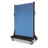 移動型雙面物料整理架960×610×1560mm(6方孔)，KM-2360